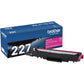 Brother TN-227M Original High Yield Laser Toner Cartridge - Magenta - 1 Each