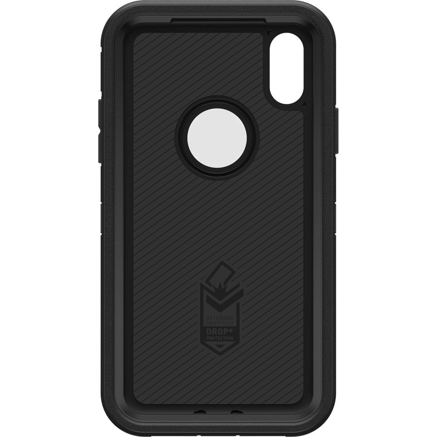 OtterBox Defender Rugged Carrying Case (Holster) Apple iPhone XR Smartphone - Black - 77-59761