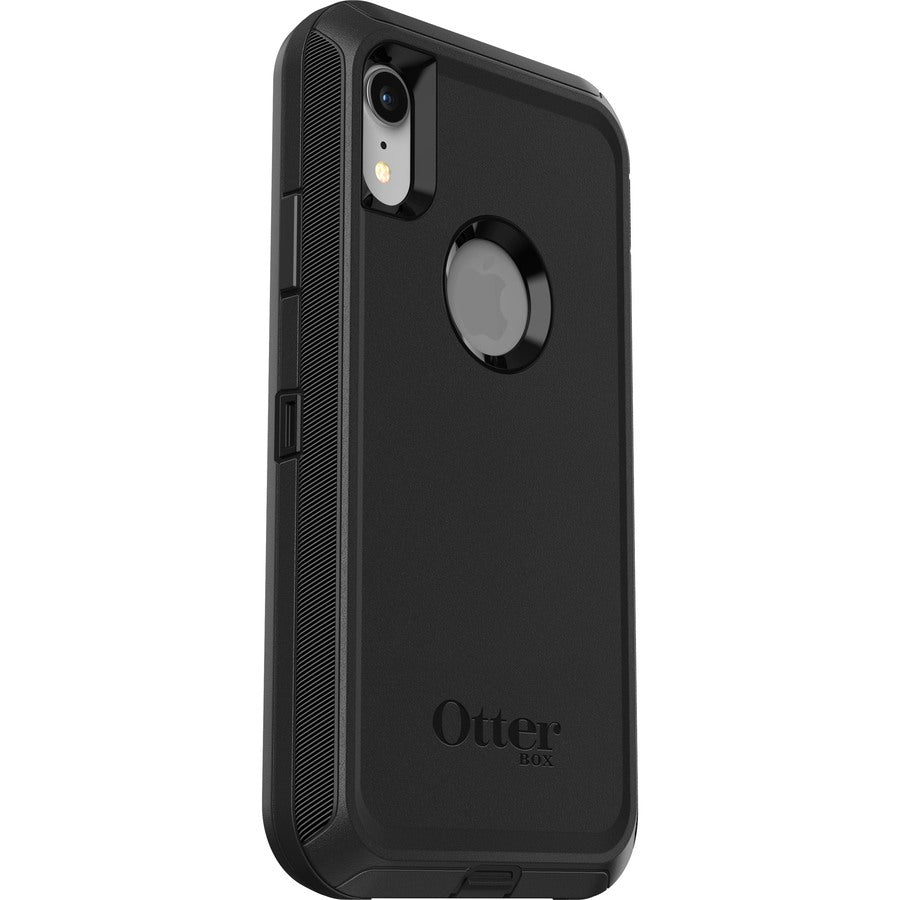 OtterBox Defender Rugged Carrying Case (Holster) Apple iPhone XR Smartphone - Black - 77-59761