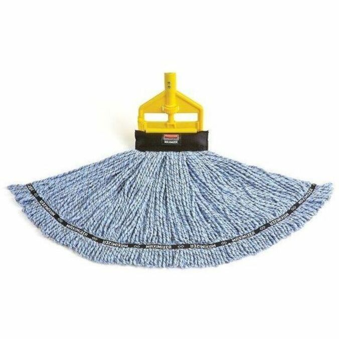 Rubbermaid Commercial Invader 60" Side-Gate Wet Mop Handle, Fiberglass Handle, Blue - FGH14600 BL00