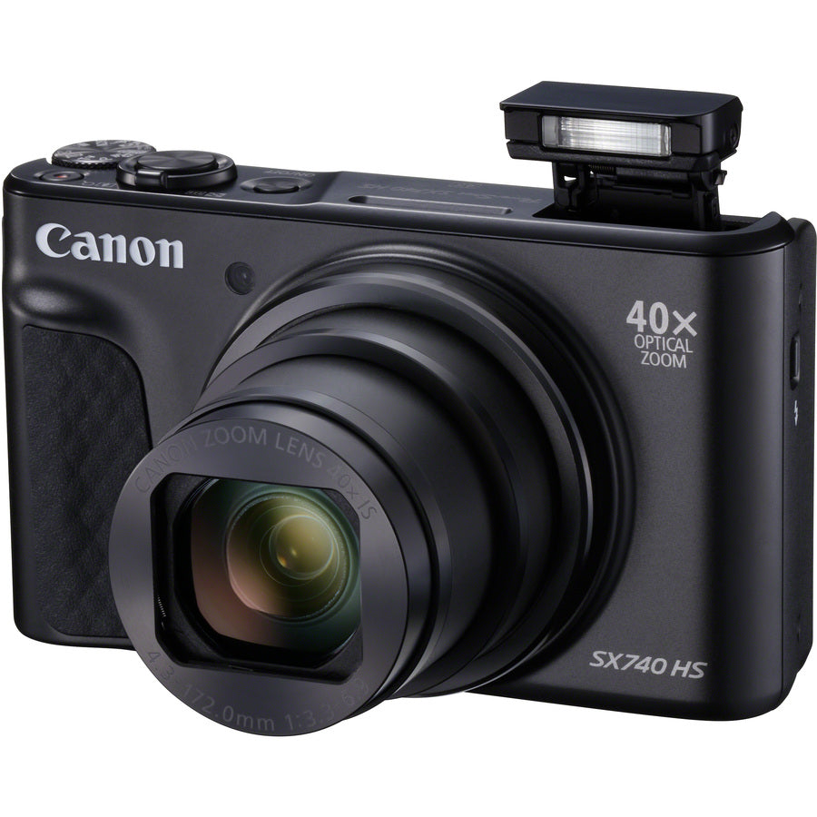 Canon PowerShot SX740 HS 20.3 Megapixel Compact Camera - Black - 2955C001