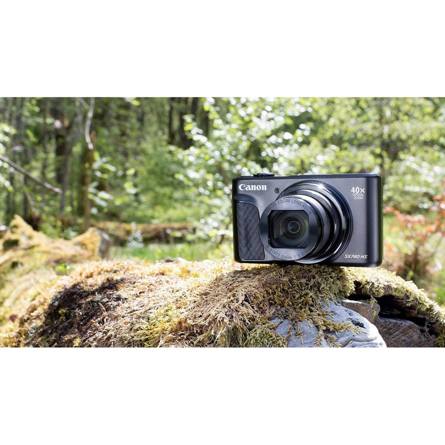 Canon PowerShot SX740 HS 20.3 Megapixel Compact Camera - Black - 2955C001