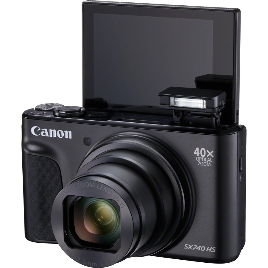Canon PowerShot SX740 HS 20.3 Megapixel Compact Camera - Black - 2955C001