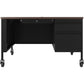 Lorell Fortress Series 48" Mobile Right-Pedestal Teachers Desk - 66943