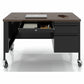 Lorell Fortress Series 48" Mobile Right-Pedestal Teachers Desk - 66943