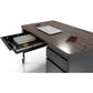 Lorell Fortress Series 48" Mobile Right-Pedestal Teachers Desk - 66943