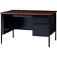 Lorell Fortress Series 45-1/2" Right Single-Pedestal Desk - 66948