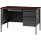 Lorell Fortress Series 45-1/2" Right Single-Pedestal Desk - 66949