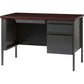Lorell Fortress Series 45-1/2" Right Single-Pedestal Desk - 66949