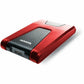Adata DashDrive Durable HD650 AHD6502TU31CRD 2 TB Portable Hard Drive - External - Red - AHD650-2TU31-CRD