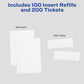 Avery&reg; Vertical Name Badge and Ticket Insertsfor Laser and Inkjet Printers, 6" x 4-1/4" - 8522