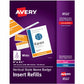 Avery&reg; Vertical Name Badge and Ticket Insertsfor Laser and Inkjet Printers, 6" x 4-1/4"