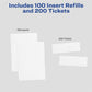 Avery&reg; Vertical Name Badge and Ticket Insertsfor Laser and Inkjet Printers, 6" x 4-1/4" - 8522