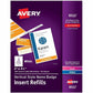 Avery&reg; Vertical Name Badge and Ticket Insertsfor Laser and Inkjet Printers, 6" x 4-1/4"