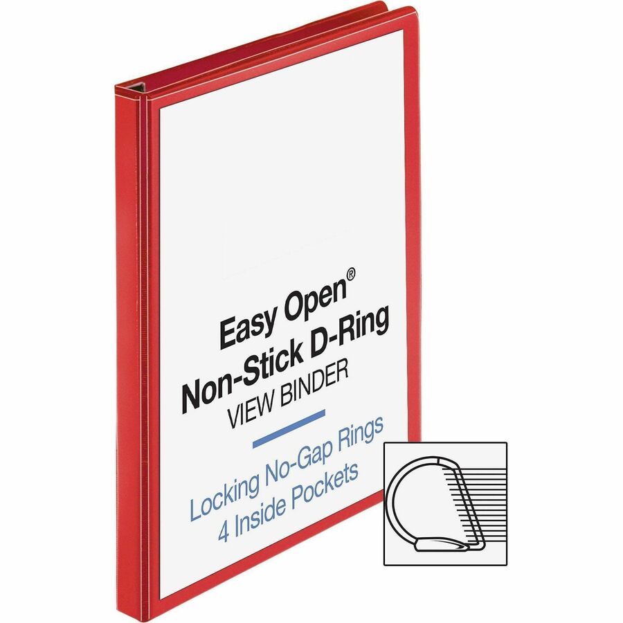 Business Source Red D-ring Binder - 26979
