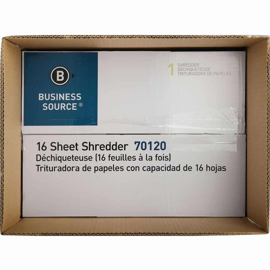 Business Source 6-gallon Bin Cross-cut Shredder - 70120