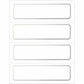 St. James&reg; Overtures&reg; Classic Tent Cards, White, Silver Foil, Fold to 8½ x 2¾" , Pack of 50, 71440 - 71440