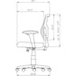 Lorell Conjure Executive Mesh Mid-back Chair - 62001