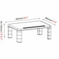Lorell Height-Adjustable Monitor Riser - 99991
