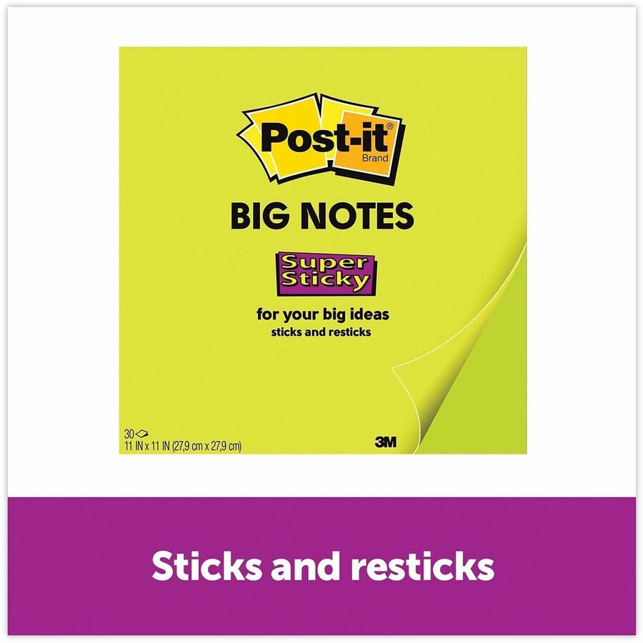 Post-it&reg; Super Sticky Big Notes - BN11G
