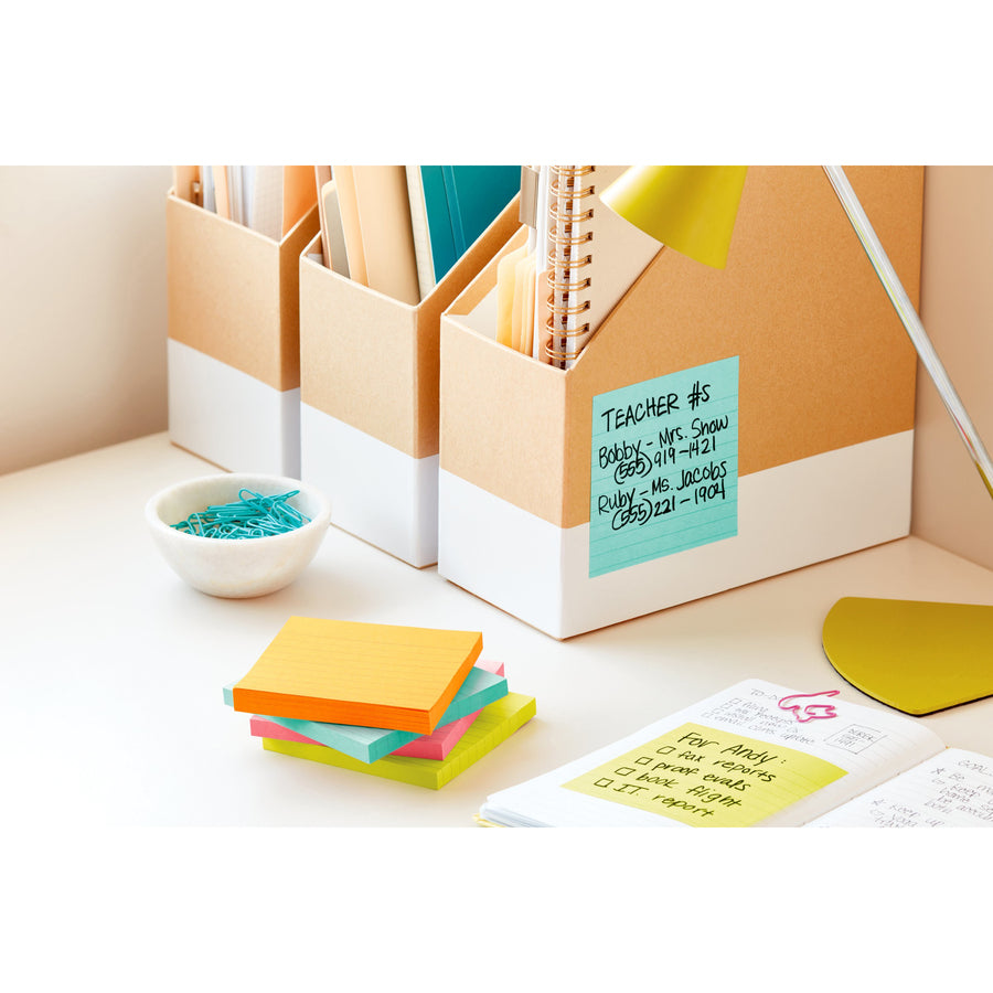 Post-it&reg; Super Sticky Pop-up Lined Note Refills - R440WASS