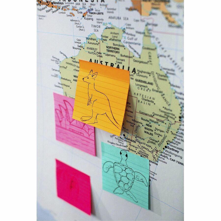 Post-it&reg; Super Sticky Pop-up Lined Note Refills - R440WASS