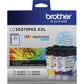 Brother LC30373PKS Original Inkjet Ink Cartridge - Cyan, Magenta, Yellow - 3 / Pack - LC30373PKS