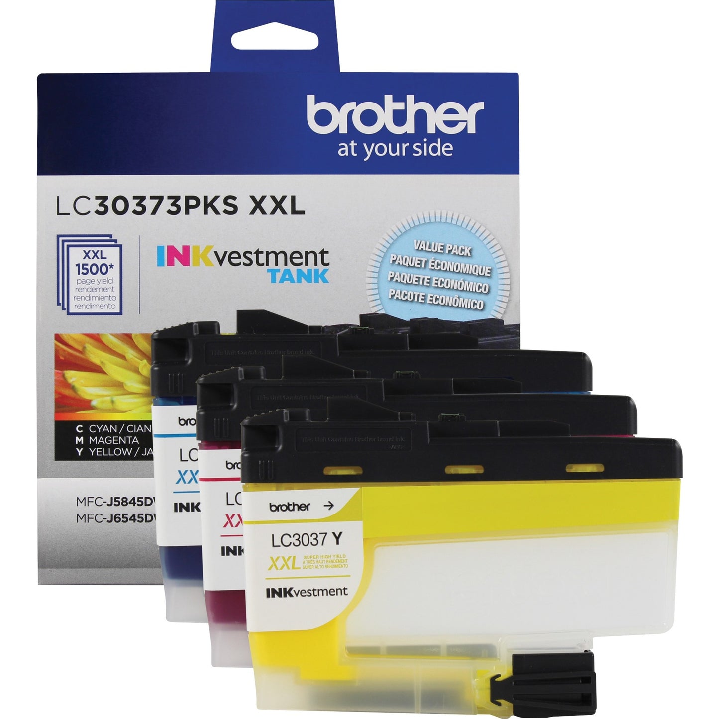 Brother LC30373PKS Original Inkjet Ink Cartridge - Cyan, Magenta, Yellow - 3 / Pack