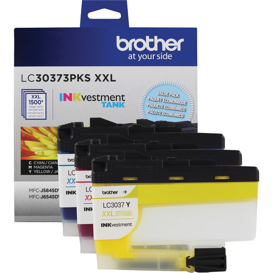 Brother LC30373PKS Original Inkjet Ink Cartridge - Cyan, Magenta, Yellow - 3 / Pack