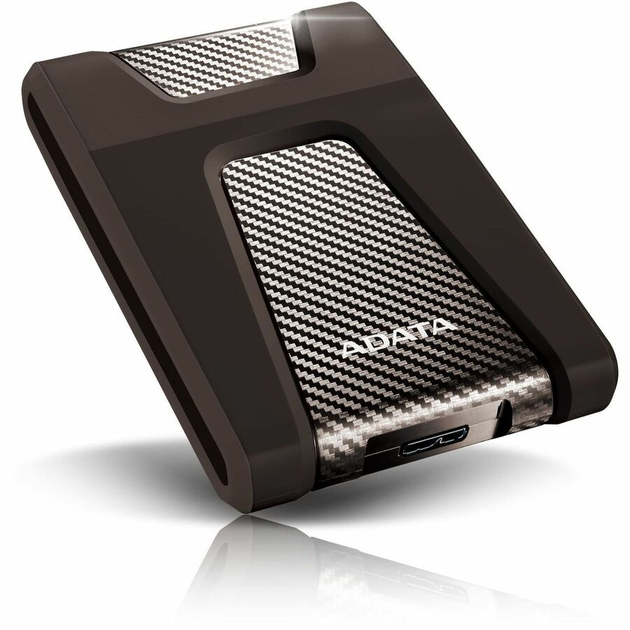 Adata DashDrive Durable HD650 AHD650-1TU31-CBK 1 TB Portable Hard Drive - 2.5" External - Black - AHD650-1TU31-CBK