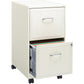 Lorell SOHO White Mobile File Cabinet - 2-Drawer - 19156