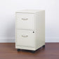 Lorell SOHO White Mobile File Cabinet - 2-Drawer - 19156