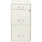 Lorell SOHO White 3-drawer File Cabinet - 19157