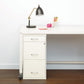 Lorell SOHO White 3-drawer File Cabinet - 19157