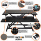 Victor High Rise Height Adjustable Compact Standing Desk with Keyboard Tray - DCX610