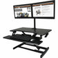 Victor High Rise Height Adjustable Compact Standing Desk with Keyboard Tray - DCX610