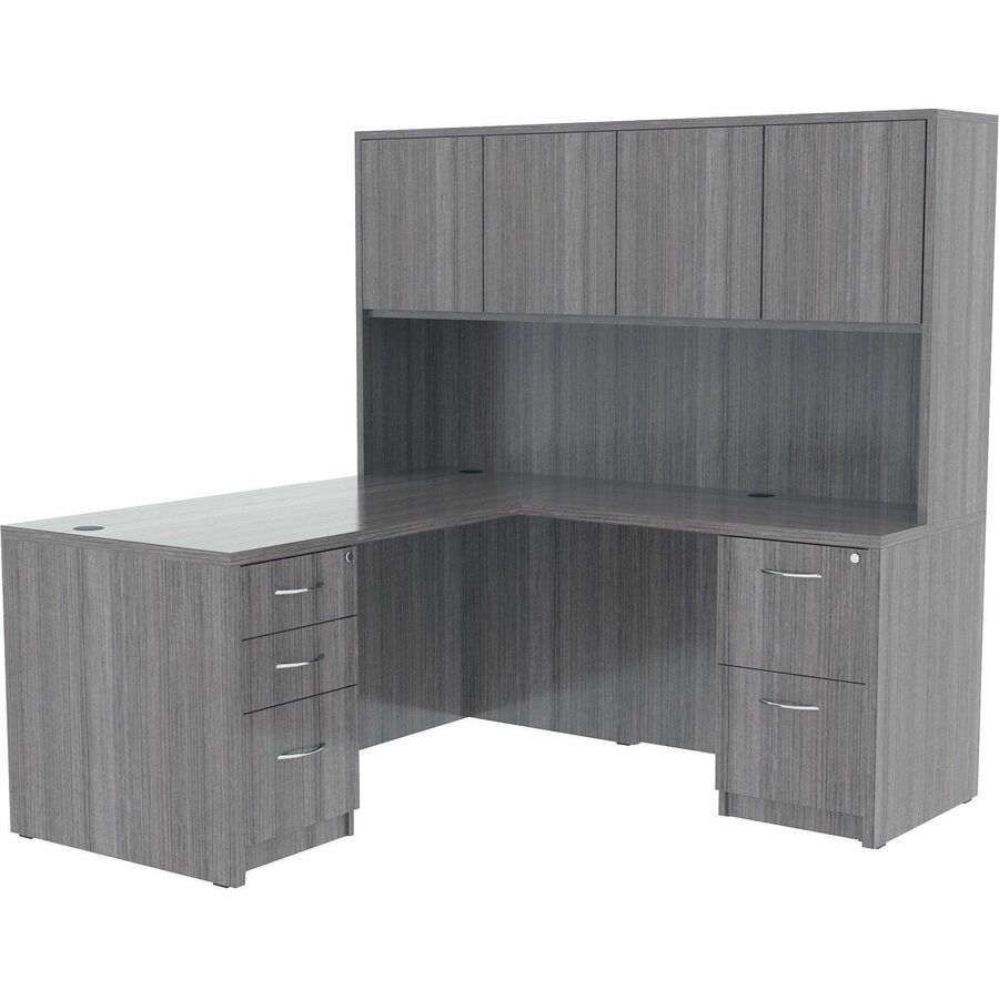 Lorell Essentials Series Stack-on Hutch with Doors - 69557