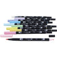 Tombow Dual Brush Pen Art Markers, Pastel, 10-Pack - 56187