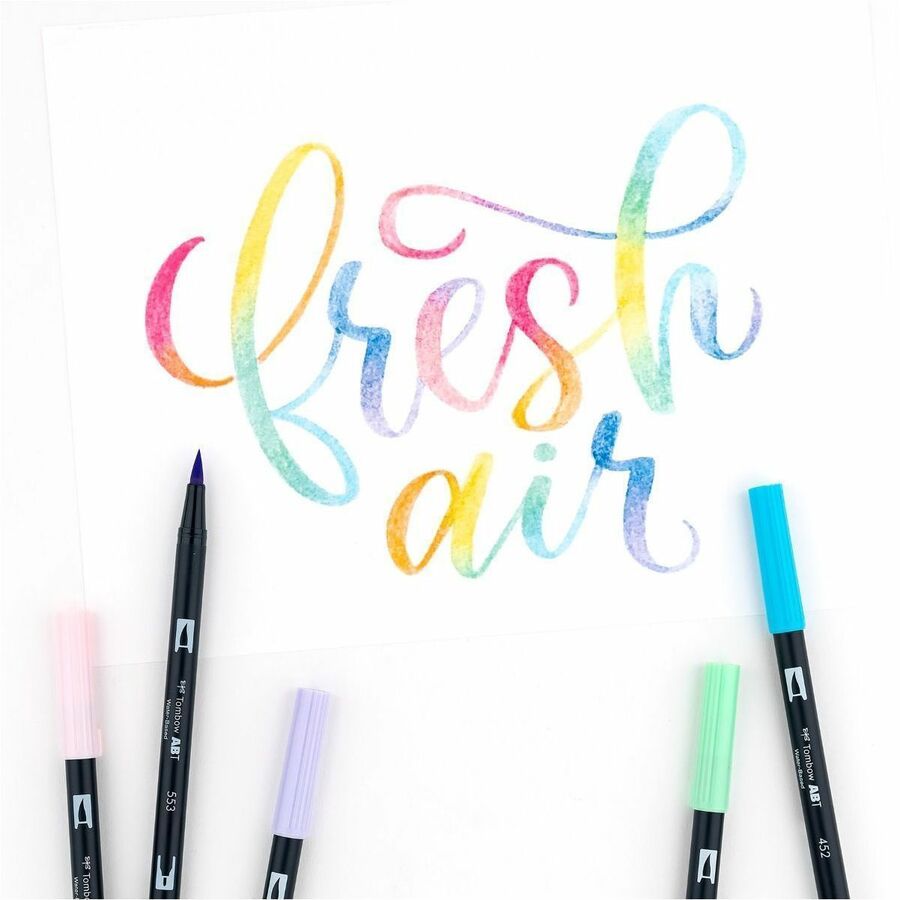 Tombow Dual Brush Pen Art Markers, Pastel, 10-Pack - 56187