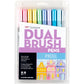 Tombow Dual Brush Pen Art Markers, Pastel, 10-Pack
