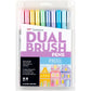 Tombow Dual Brush Pen Art Markers, Pastel, 10-Pack