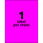 Avery&reg; High Visibility Neon Shipping Labels - 05936