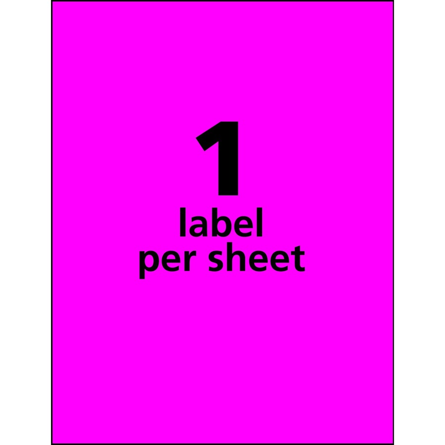 Avery&reg; High Visibility Neon Shipping Labels - 05936