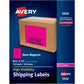 Avery&reg; High Visibility Neon Shipping Labels