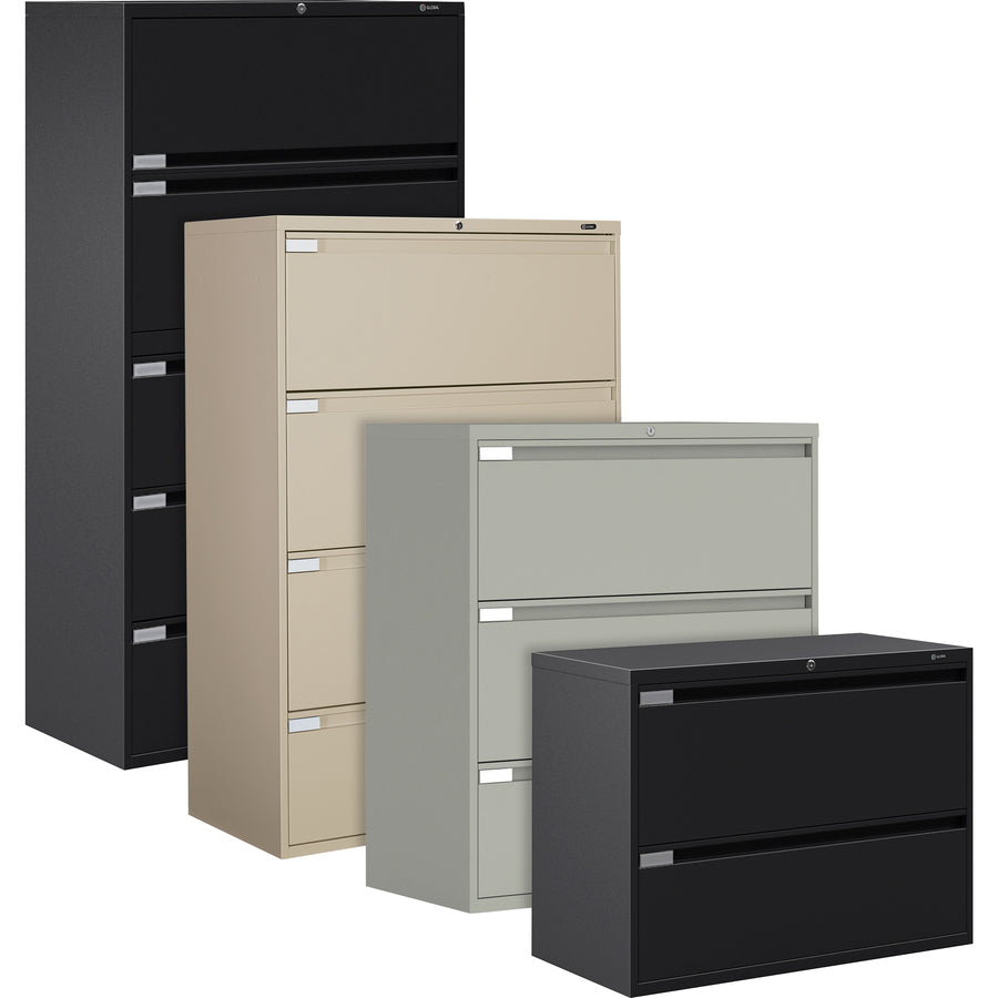 Global 9300 Series Full Pull Lateral File - 2-Drawer - 9336P2F1HB