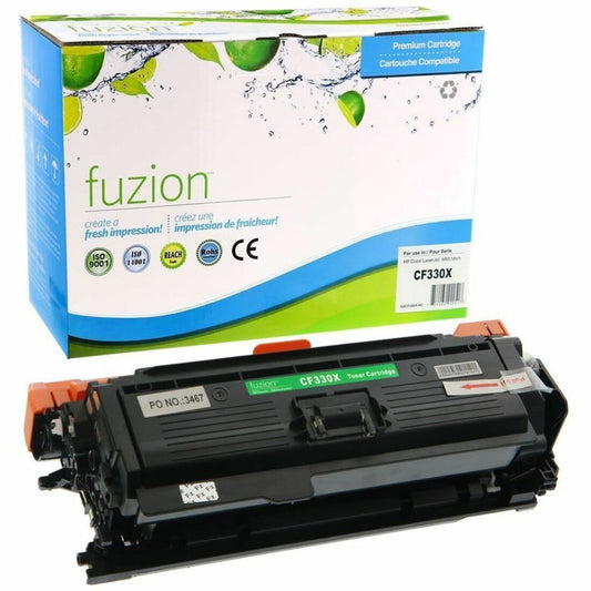 fuzion - Alternative for HP CF330X (654X) Remanufactured Toner - Black