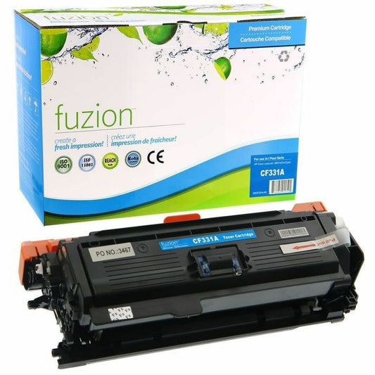 fuzion - Alternative for HP CF331A (654A) Remanufactured Toner - Cyan