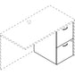 HON Foundation Shaker Cherry Laminate Desking - 2-Drawer - LMFFF