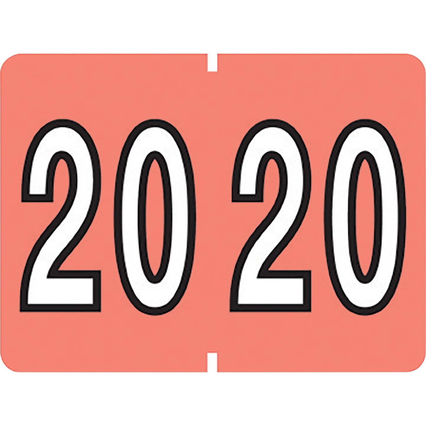Pendaflex End Tab Year Labels - 2020 - Pink- 500/Pack
