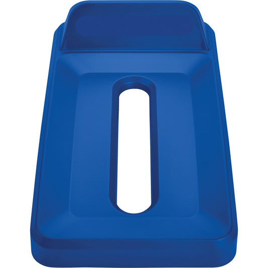 Rubbermaid Commercial Slim Jim Vertical Lid Paper Blue